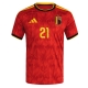 Belgia Timothy Castagne #21 Tricou Fotbal Replică Mondial 2026 Barbati Acasa